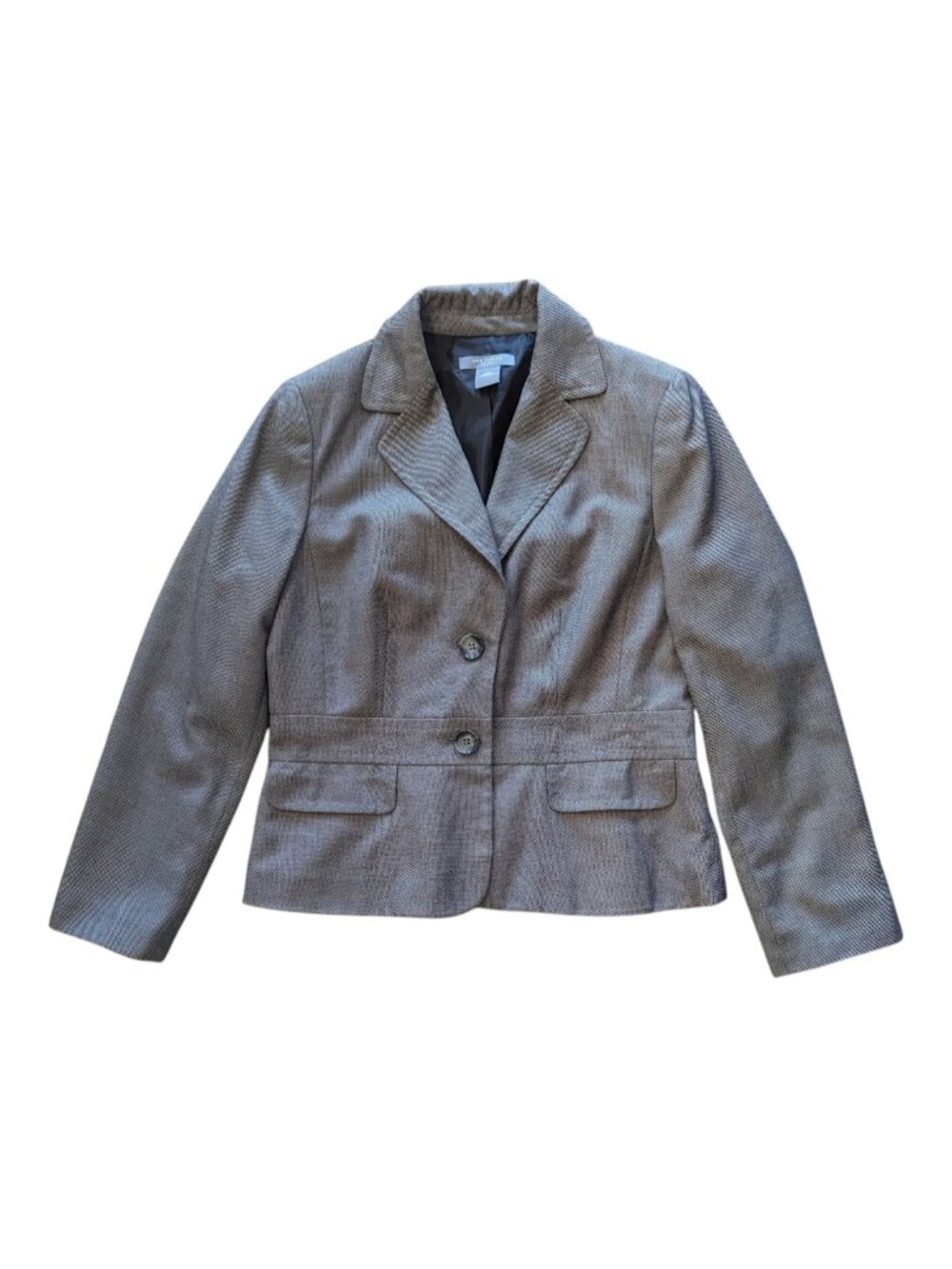 Ann Taylor Petites Gray 2 Button Blazer Jacket Size 10 Petite